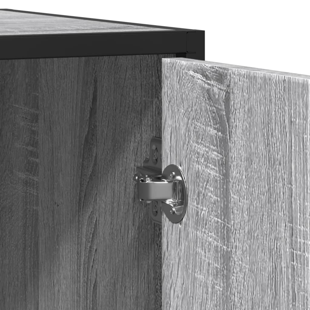 Buffet sonoma gris 134x35x76 cm bois d'ingénierie - XIOS