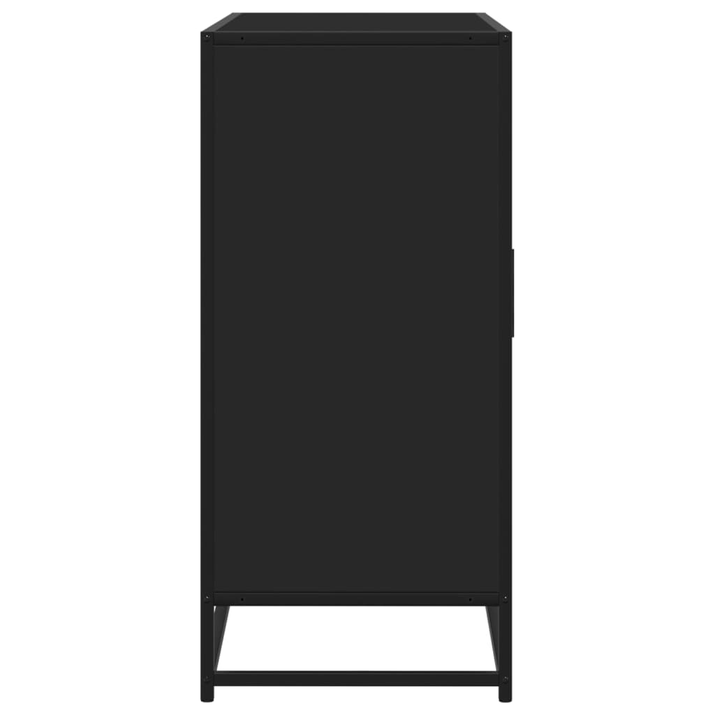 Buffet noir 92x35x76 cm bois d’ingénierie - XIOS