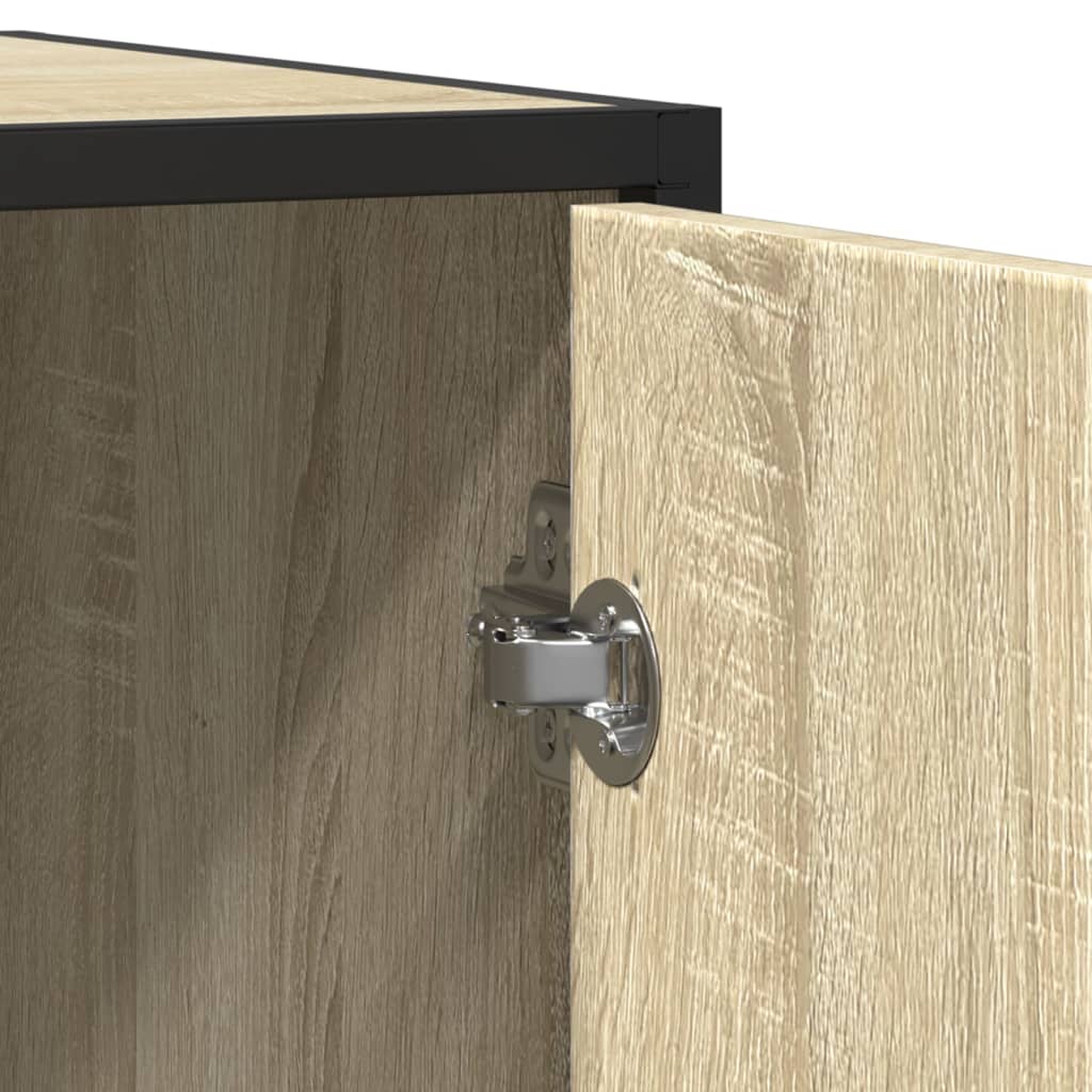 Buffet chêne sonoma 92x35x76 cm bois d'ingénierie