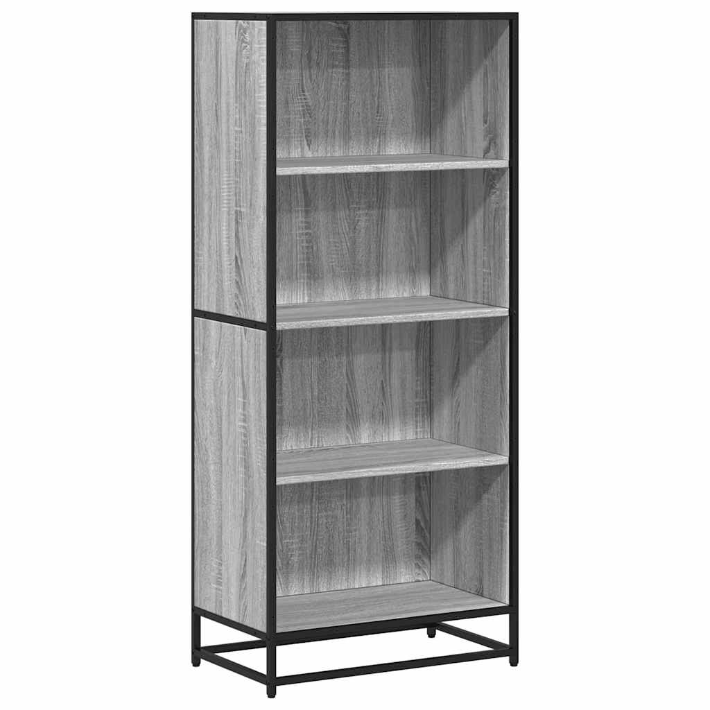 Bibliothèque sonoma gris 60x35x139 cm bois d'ingénierie - XIOS