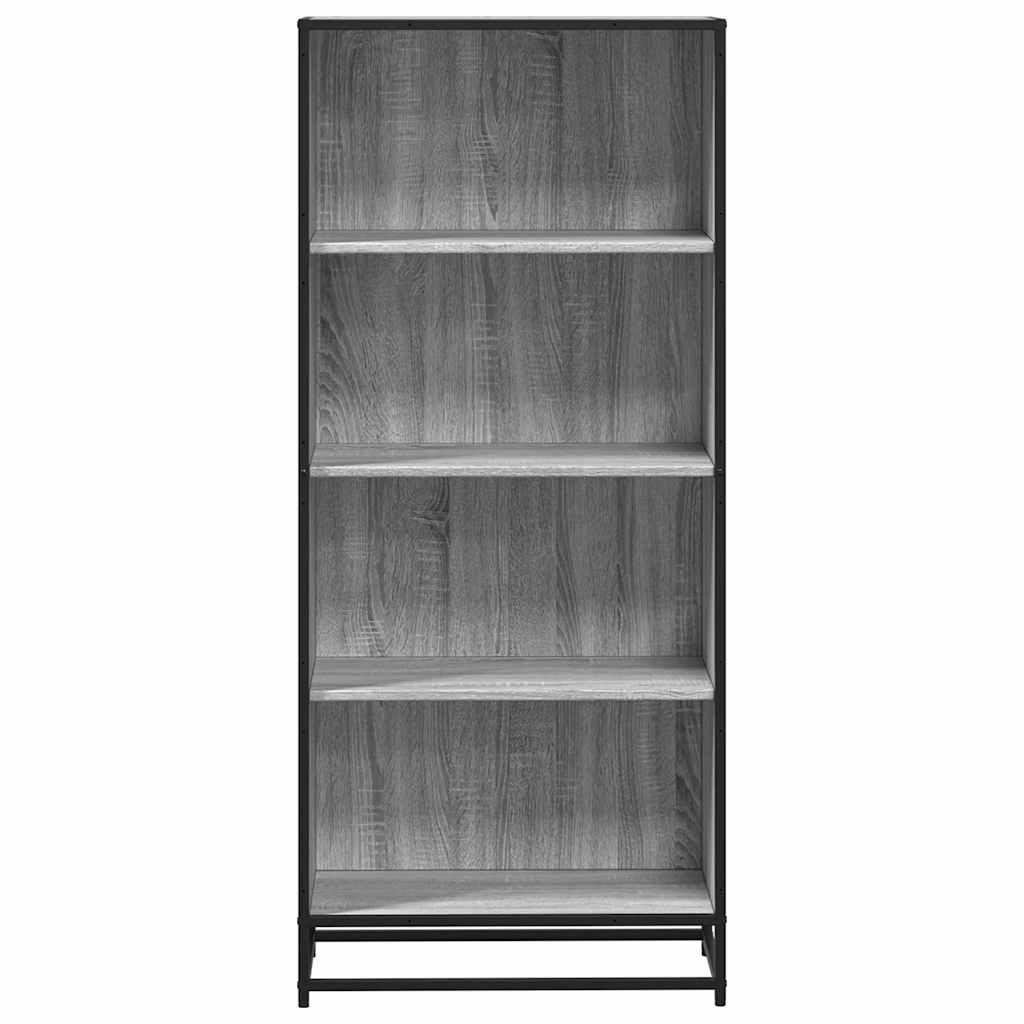 Bibliothèque sonoma gris 60x35x139 cm bois d'ingénierie - XIOS