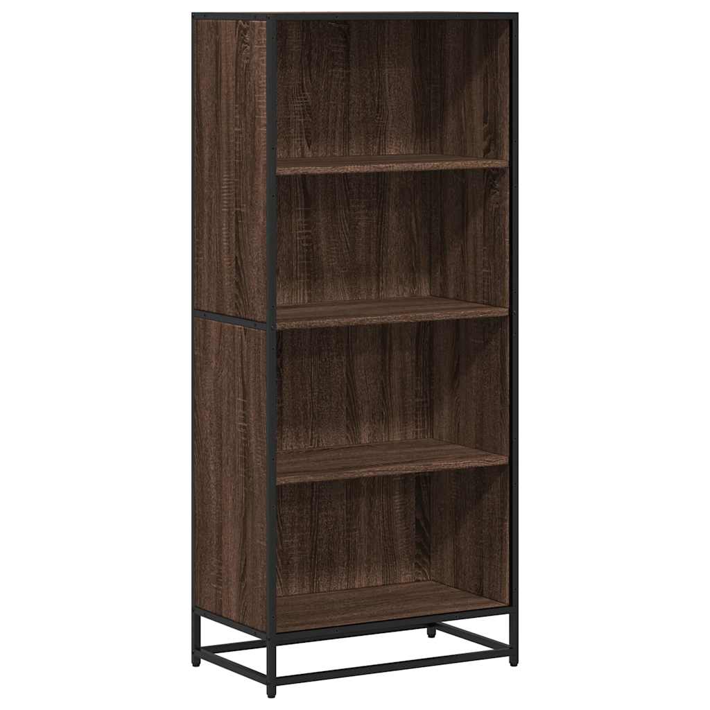 Bibliothèque chêne marron 60x35x139 cm bois d'ingénierie - XIOS
