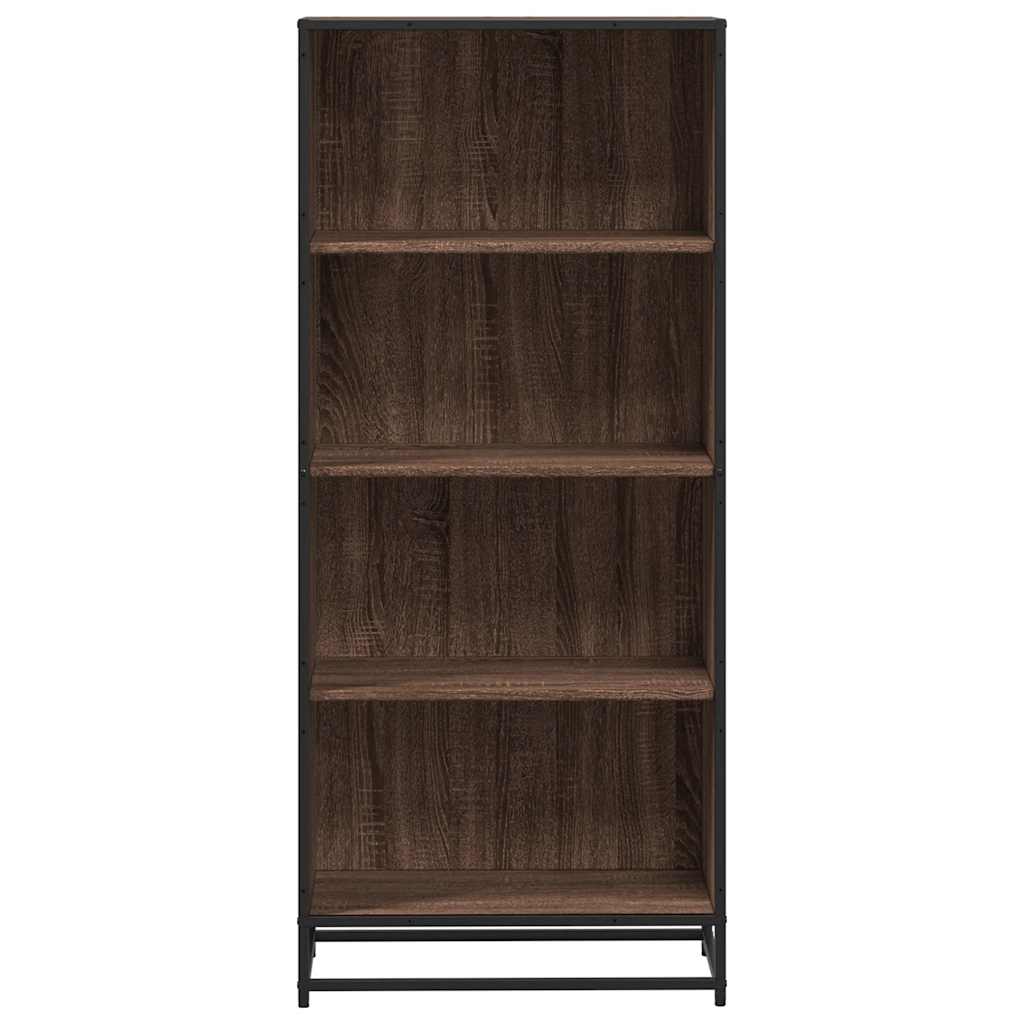 Bibliothèque chêne marron 60x35x139 cm bois d'ingénierie - XIOS