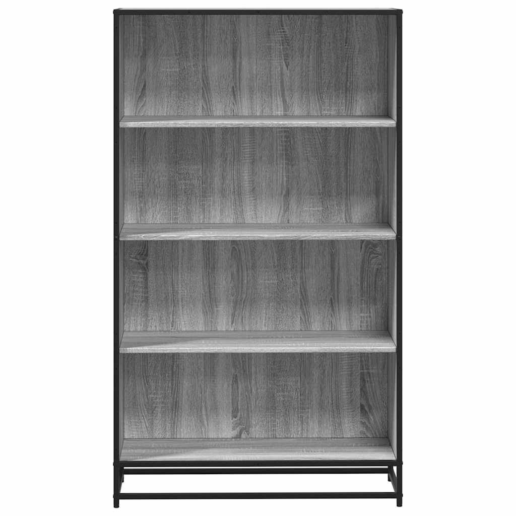 Bibliothèque sonoma gris 80,5x35x139 cm bois d'ingénierie - XIOS