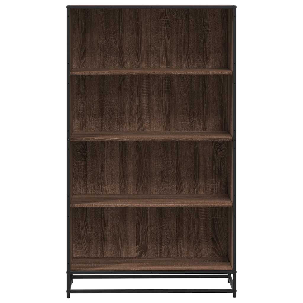 Bibliothèque chêne marron 80,5x35x139 cm bois d'ingénierie - XIOS