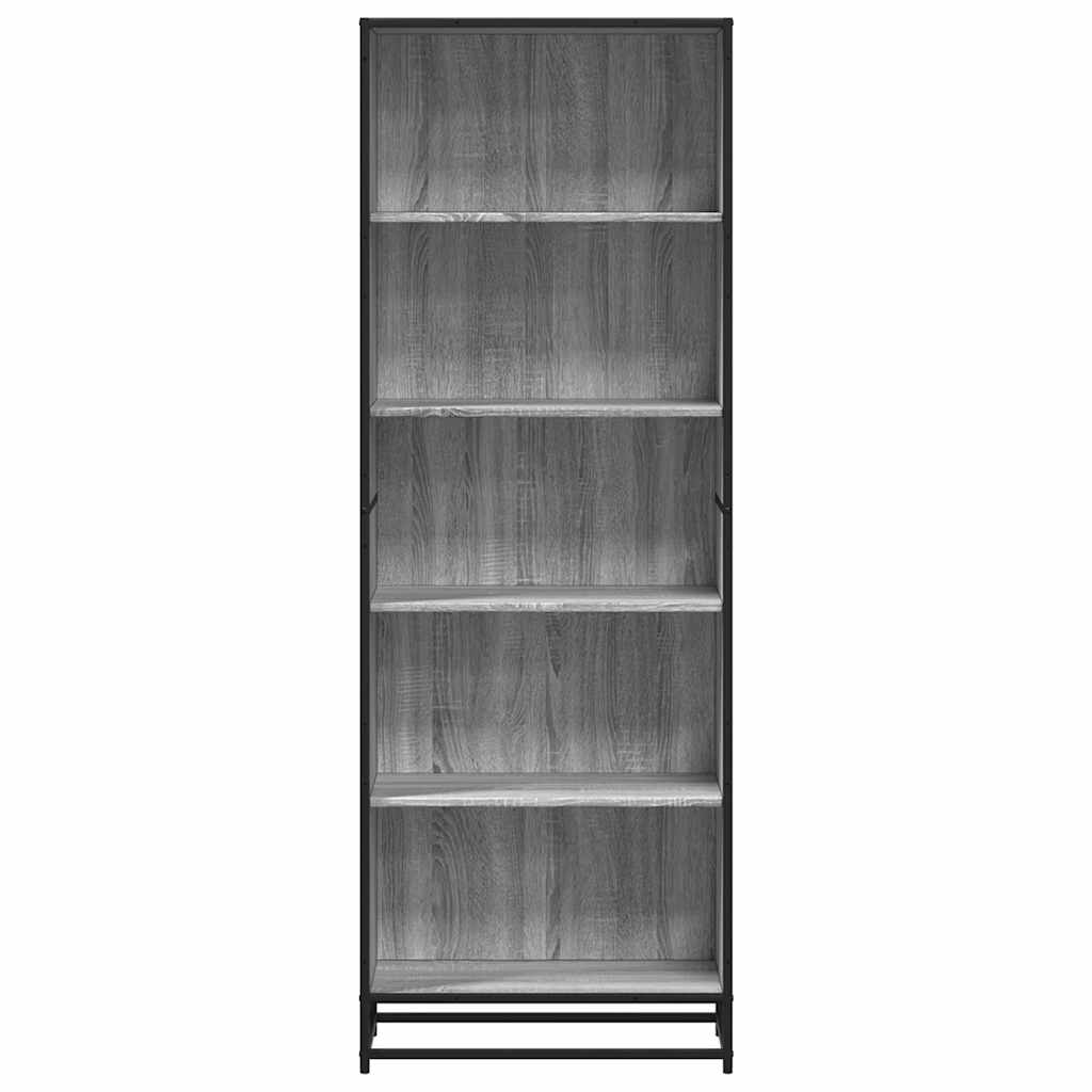 Bibliothèque sonoma gris 60x35x170,5 cm bois d'ingénierie - XIOS