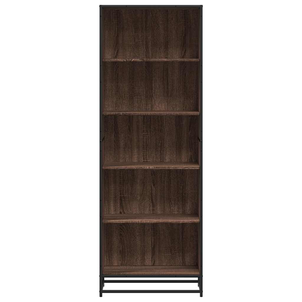 Bibliothèque chêne marron 60x35x170,5 cm bois d'ingénierie - XIOS