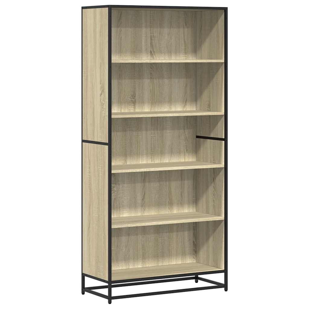 Bibliothèque chêne sonoma 80,5x35x170,5 cm bois d'ingénierie - XIOS