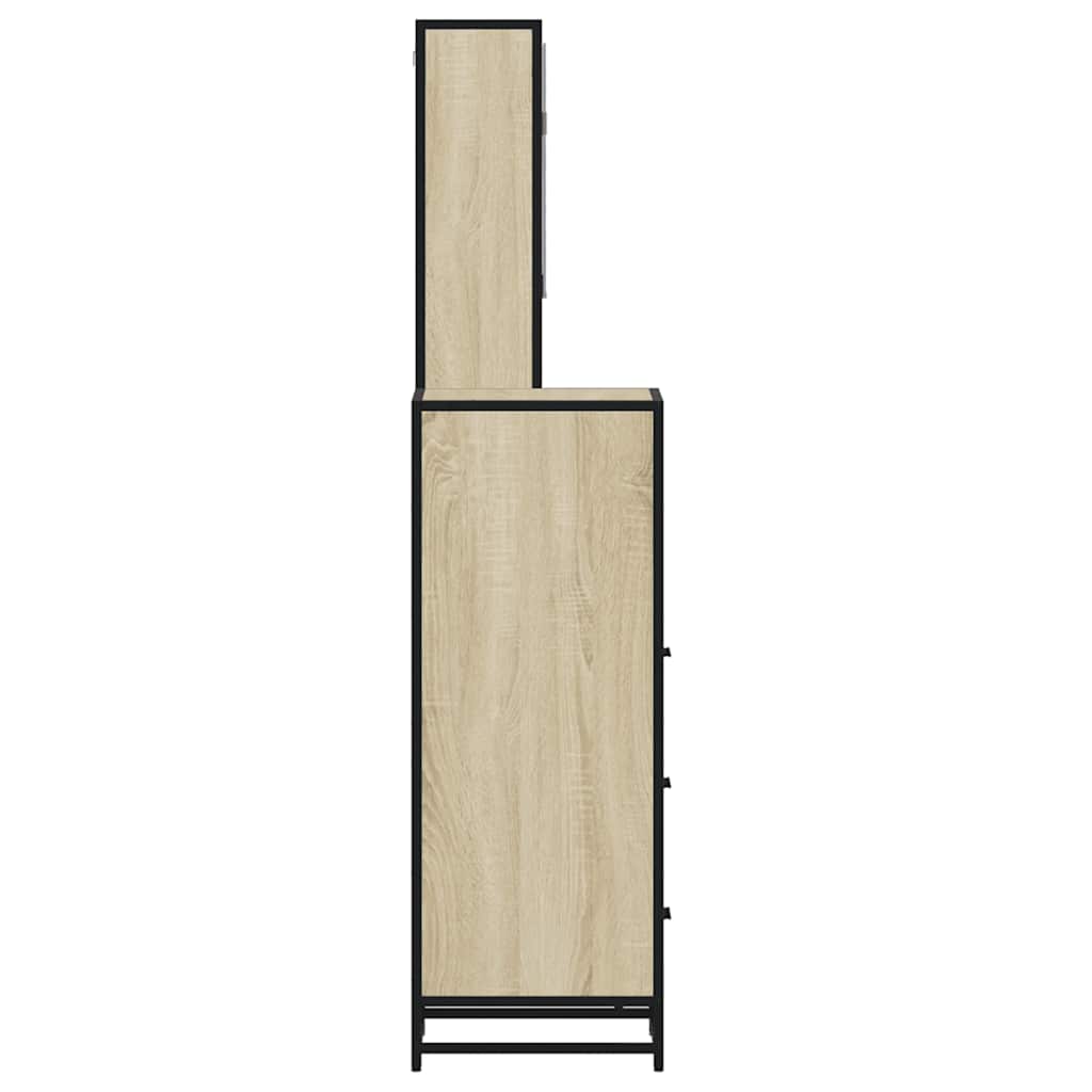 Ensemble de meubles de salle de bain 3 pcs chêne sonoma