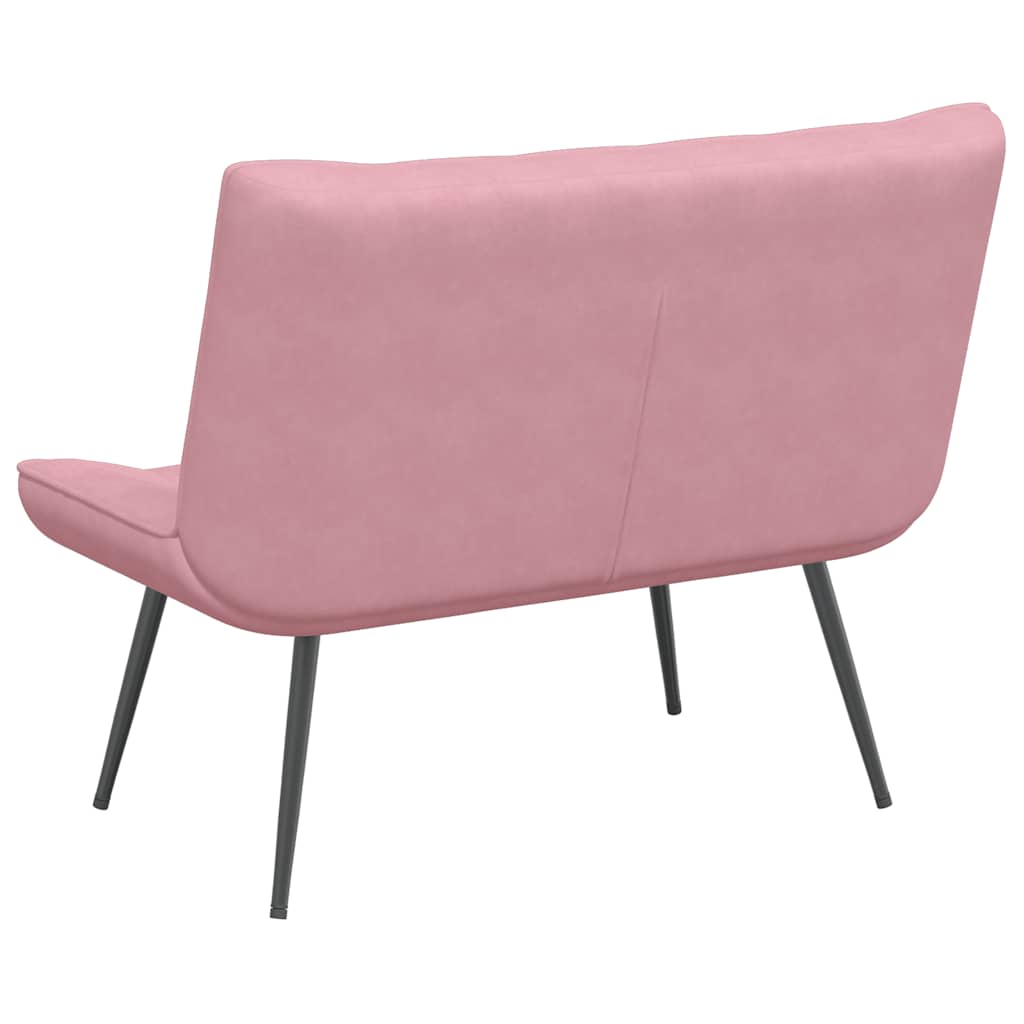 Banc rose 110x74x84 cm velours - XIOS