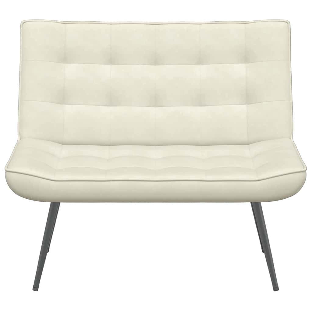 Banc crème 110x74x84 cm velours - XIOS