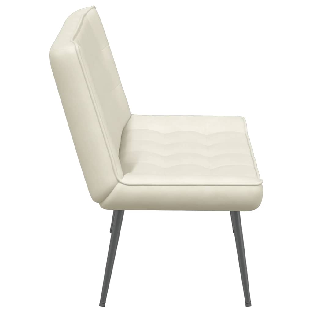 Banc crème 110x74x84 cm velours - XIOS