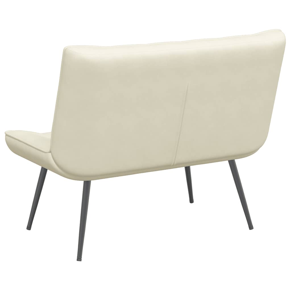 Banc crème 110x74x84 cm velours - XIOS