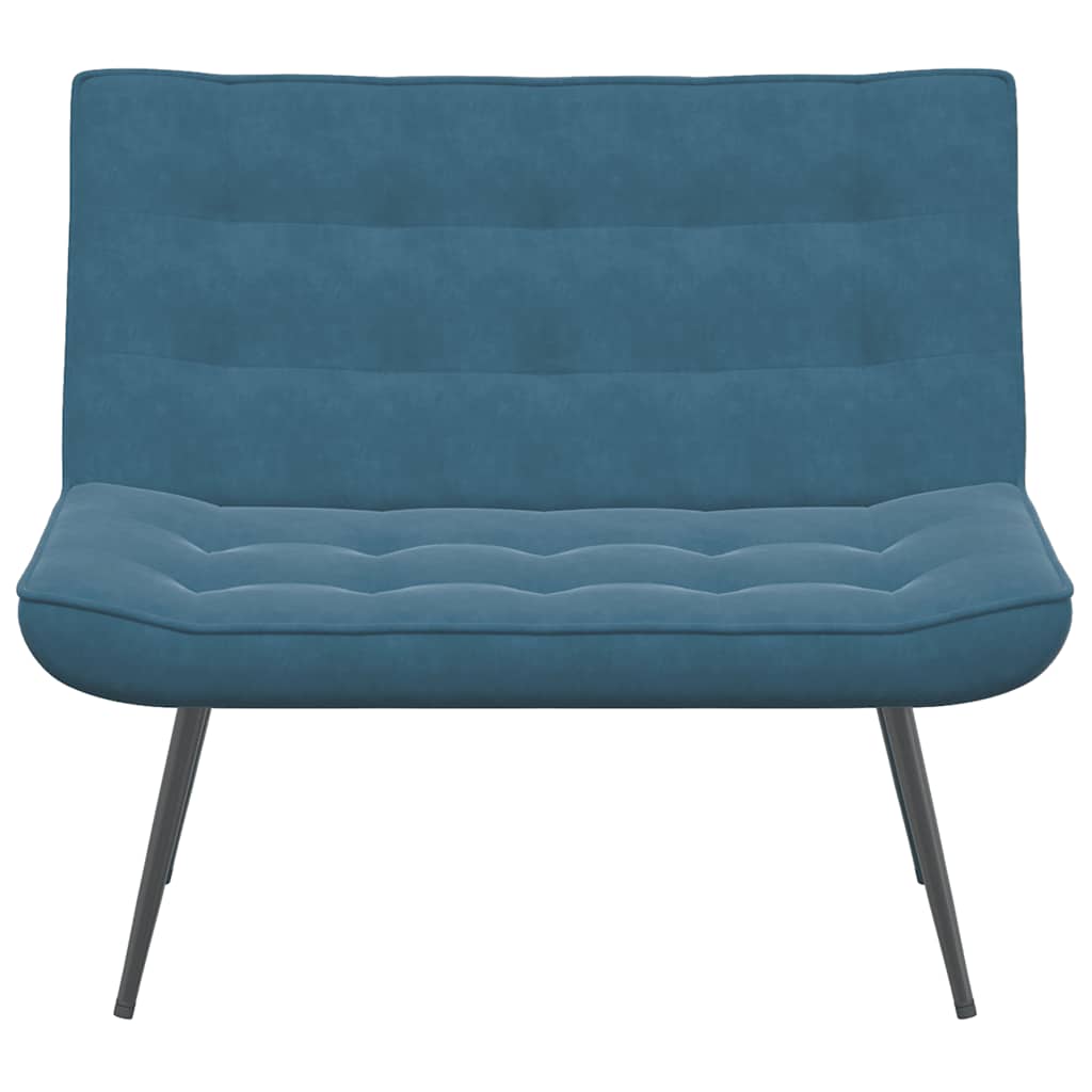 Banc bleu 110x74x84 cm velours - XIOS