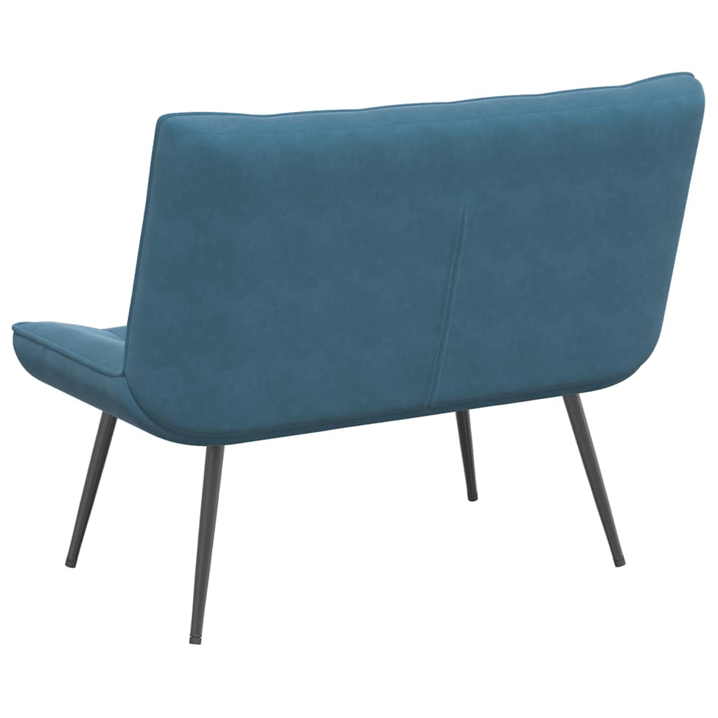 Banc bleu 110x74x84 cm velours - XIOS