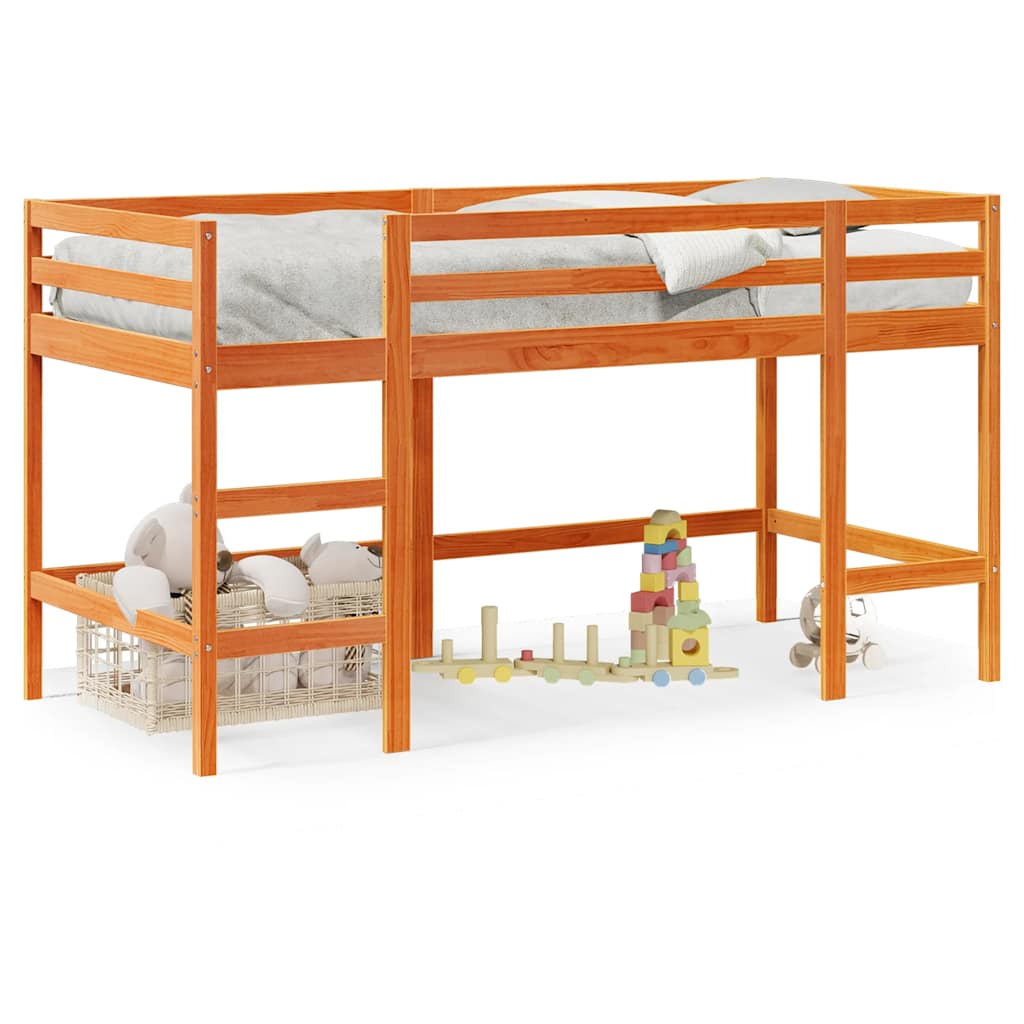 Lit mezzanine d'enfants sans matelas avec échelle 80x200 cm - XIOS