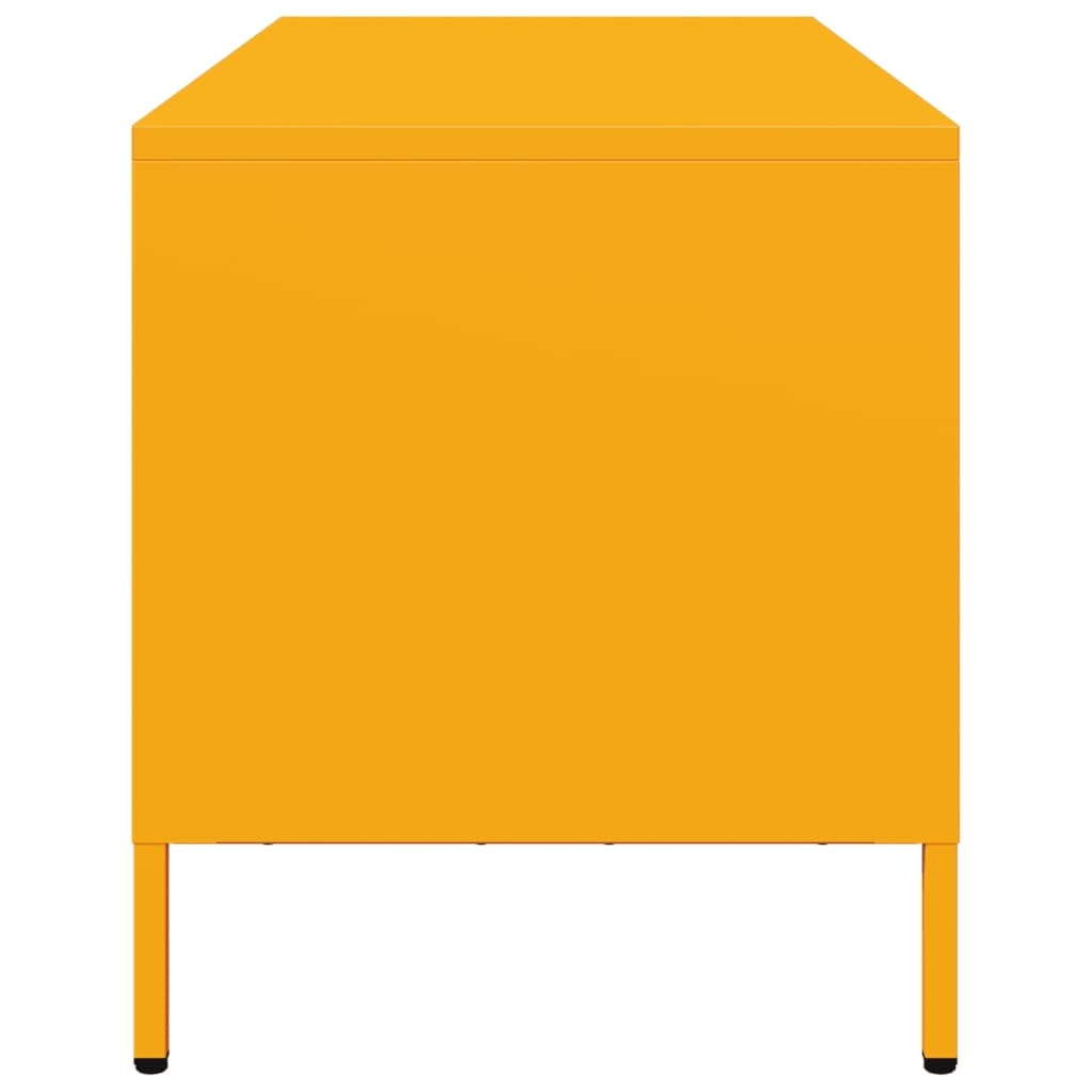 Meuble TV jaune moutarde 101,5x39x43,5 cm acier laminé à froid - XIOS