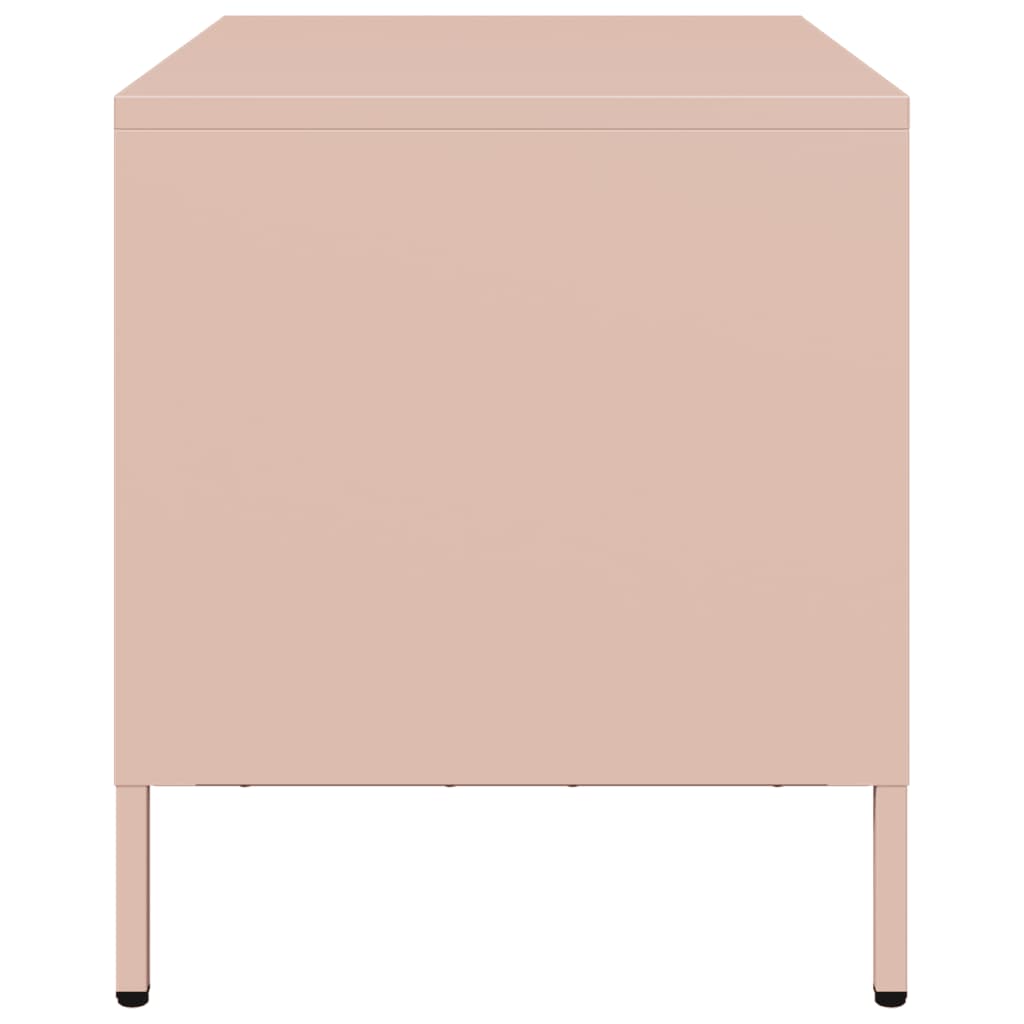 Meuble TV rose 68x39x43,5 cm acier laminé à froid - XIOS
