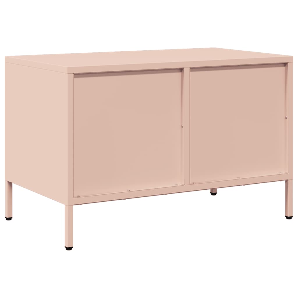 Meuble TV rose 68x39x43,5 cm acier laminé à froid - XIOS