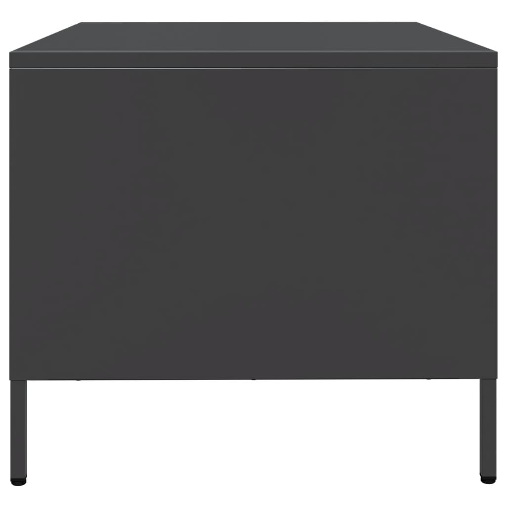 Meuble TV noir 68x50x43,5 cm acier laminé à froid - XIOS