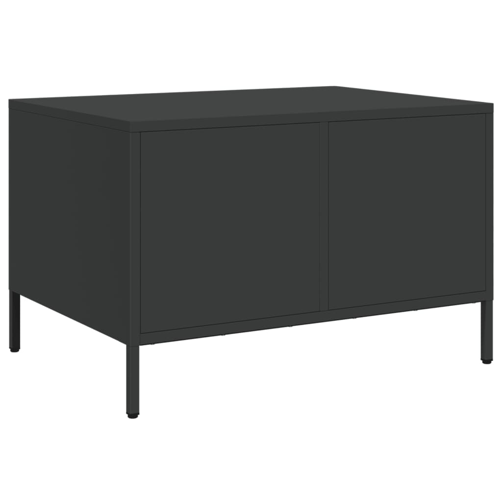 Meuble TV noir 68x50x43,5 cm acier laminé à froid - XIOS