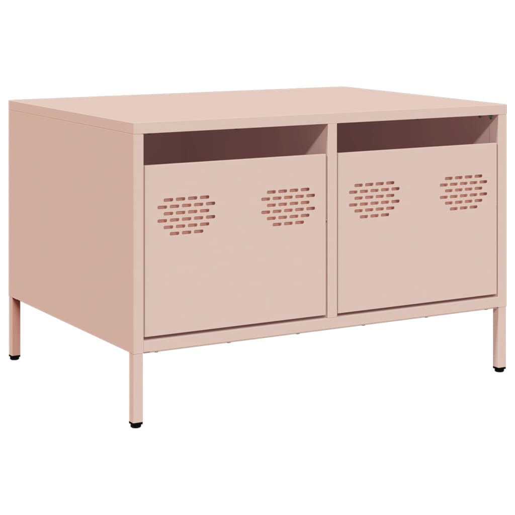 Meuble TV rose 68x50x43,5 cm acier laminé à froid - XIOS