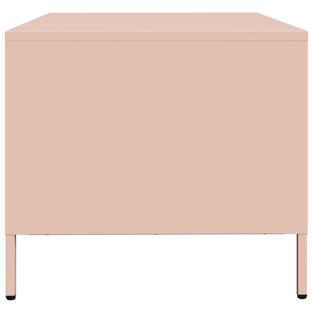 Meuble TV rose 68x50x43,5 cm acier laminé à froid - XIOS