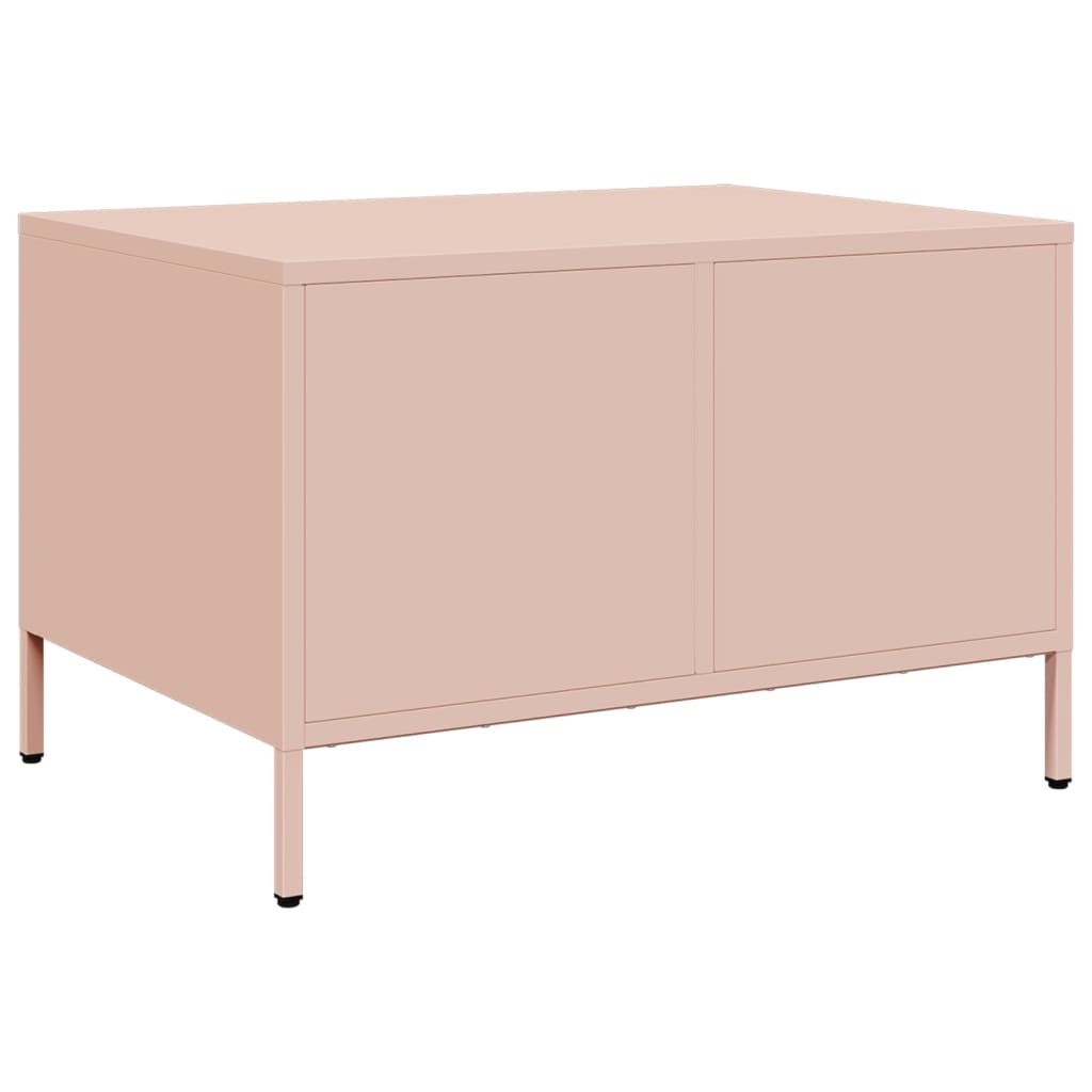 Meuble TV rose 68x50x43,5 cm acier laminé à froid - XIOS