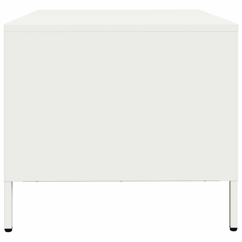 Meuble TV blanc 68x50x43,5 cm acier laminé à froid - XIOS
