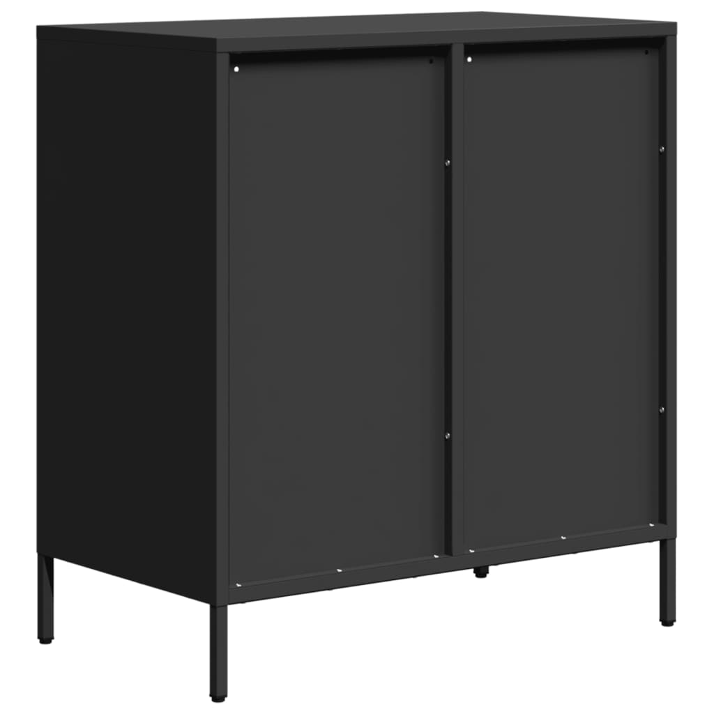 Buffet noir 68x39x73,5 cm acier laminé à froid - XIOS