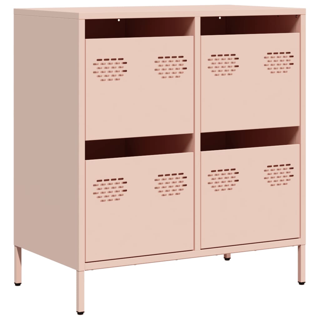 Buffet rose 68x39x73,5 cm acier laminé à froid - XIOS