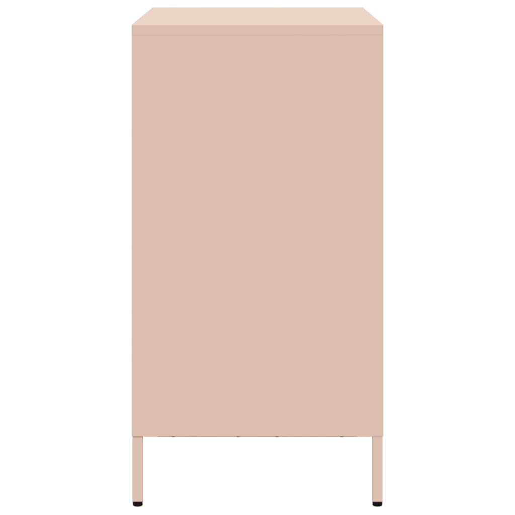 Buffet rose 68x39x73,5 cm acier laminé à froid - XIOS