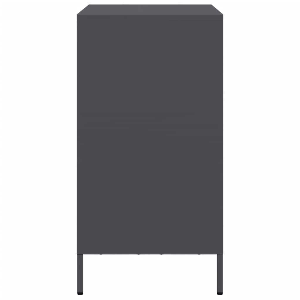 Buffet anthracite 68x39x73,5 cm acier laminé à froid - XIOS