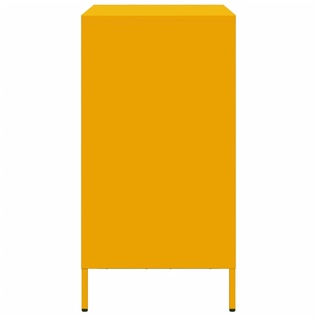 Buffet jaune moutarde 68x39x73,5 cm acier laminé à froid - XIOS