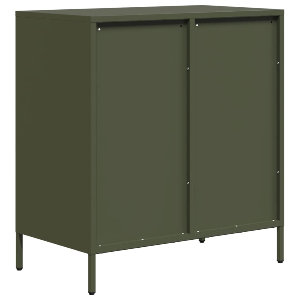 Buffet vert olive 68x39x73,5 cm acier laminé à froid - XIOS