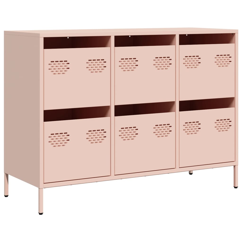 Buffet rose 101,5x39x73,5 cm acier laminé à froid - XIOS