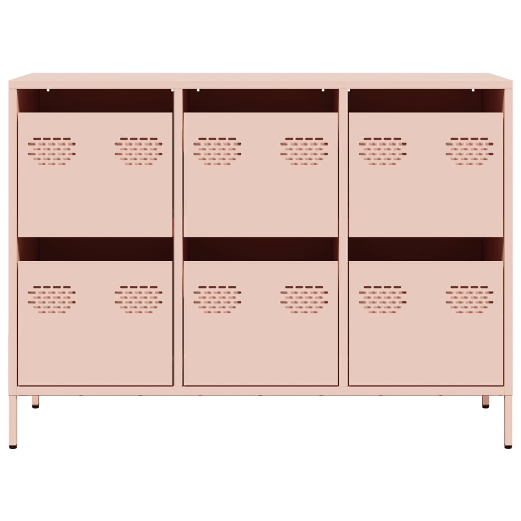 Buffet rose 101,5x39x73,5 cm acier laminé à froid - XIOS
