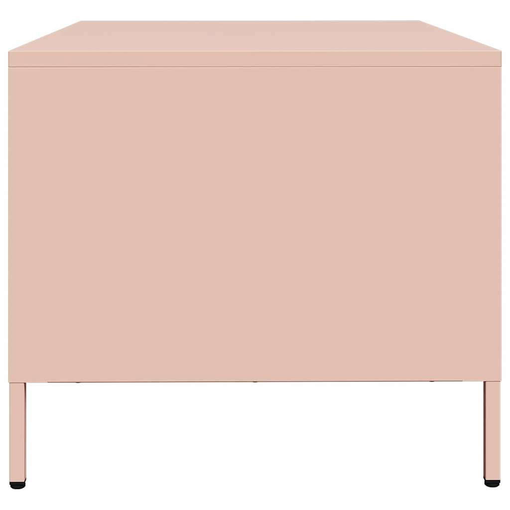 Table basse rose 101,5x50x43,5 cm acier laminé à froid - XIOS