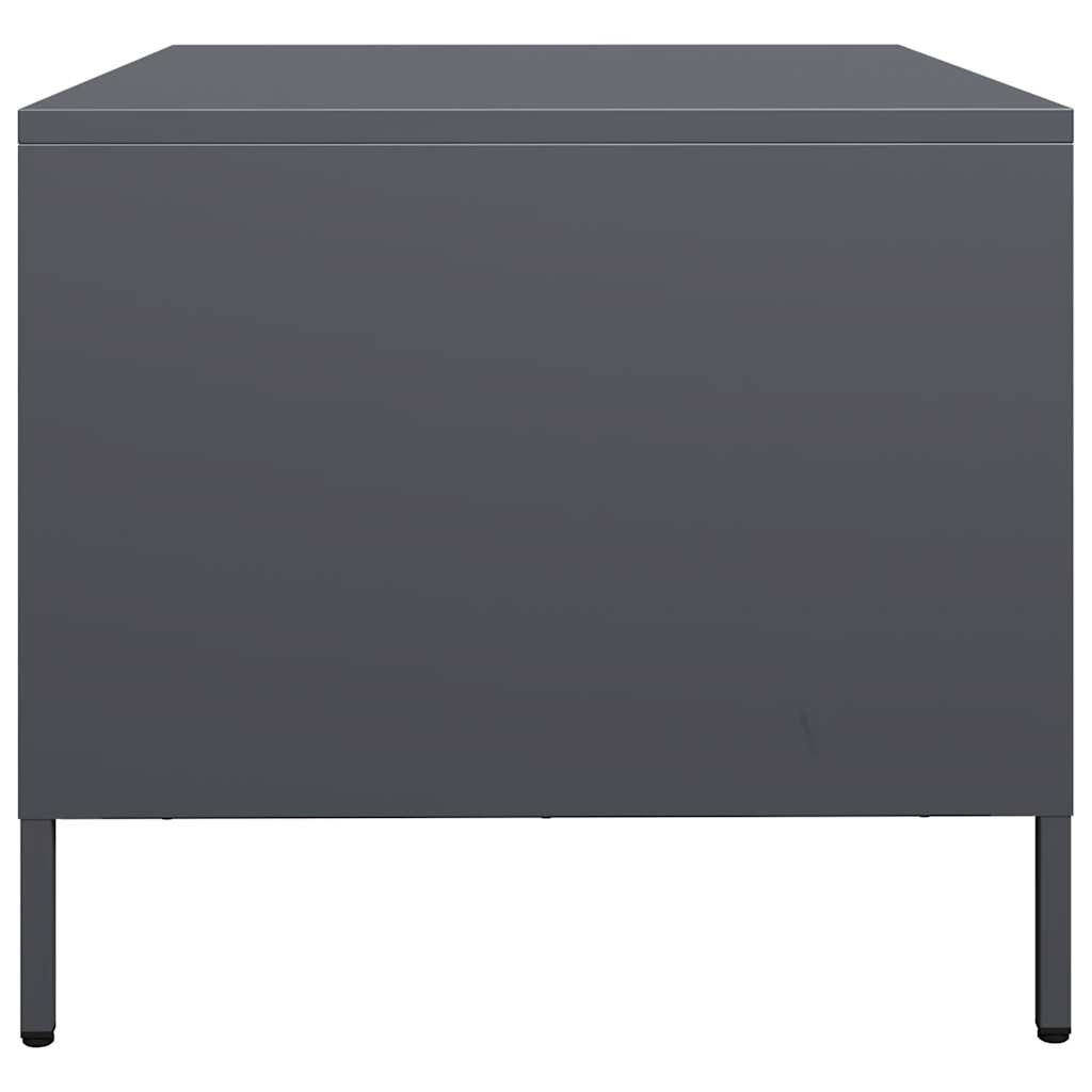 Table basse anthracite 101,5x50x43,5 cm acier laminé à froid - XIOS
