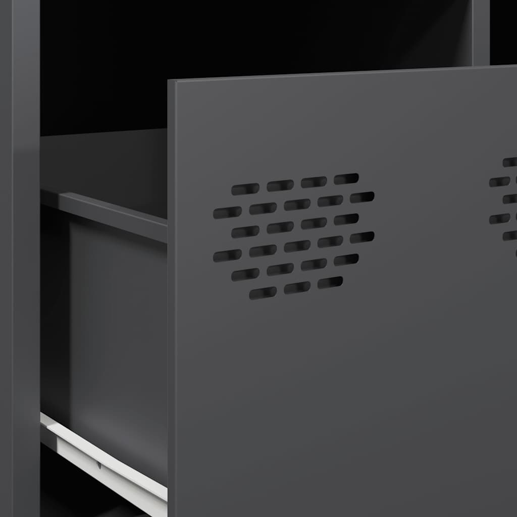 Table basse anthracite 68,5x50x43,5 cm acier laminé à froid - XIOS