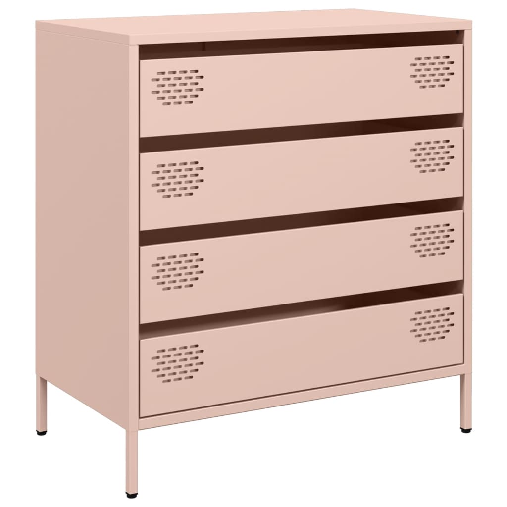 Buffet rose 68x39x73,5 cm acier laminé à froid - XIOS