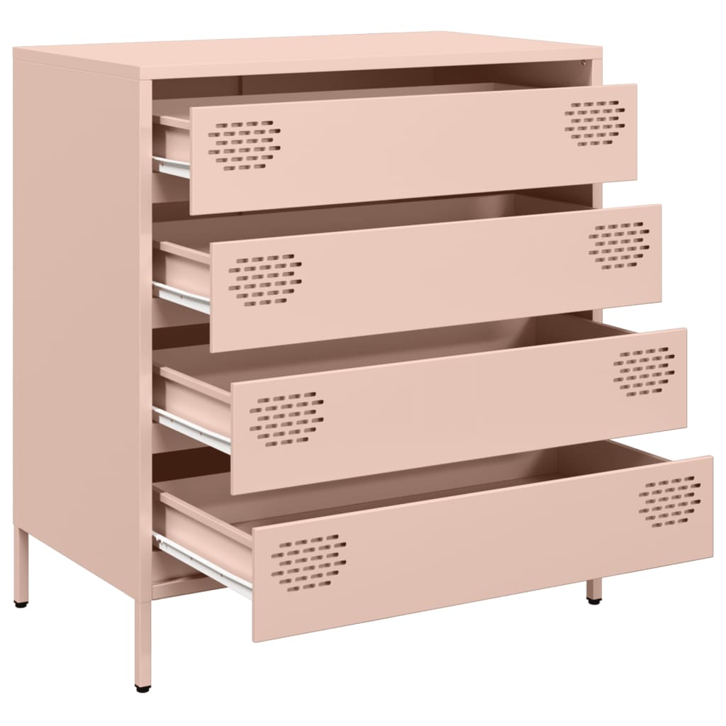 Buffet rose 68x39x73,5 cm acier laminé à froid - XIOS