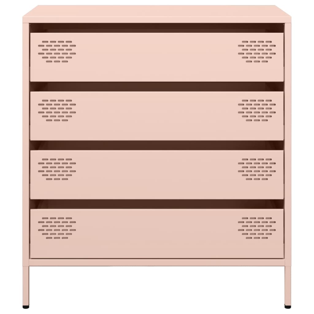 Buffet rose 68x39x73,5 cm acier laminé à froid - XIOS