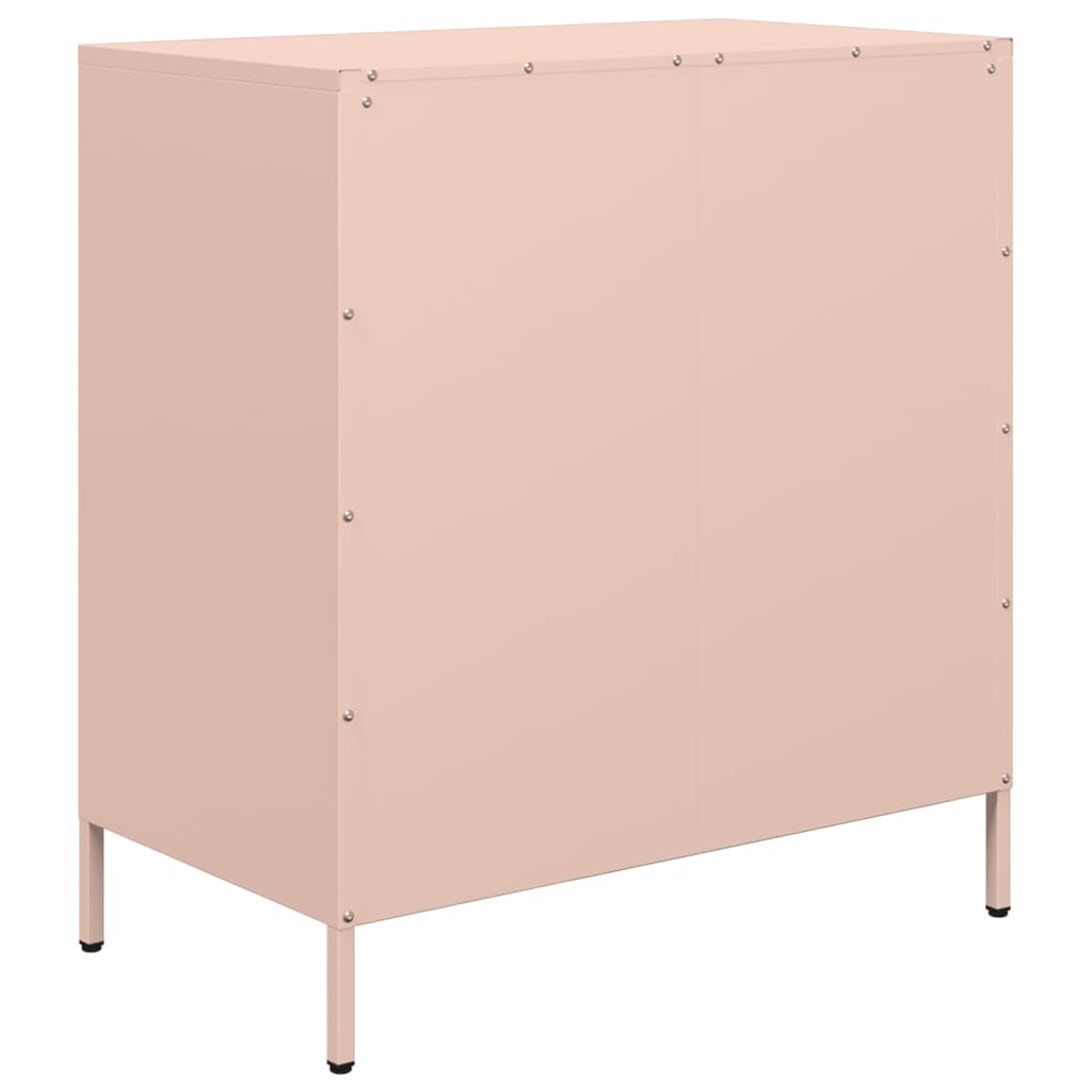 Buffet rose 68x39x73,5 cm acier laminé à froid - XIOS
