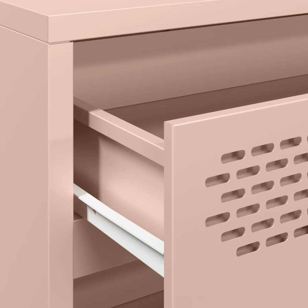 Buffet rose 68x39x73,5 cm acier laminé à froid - XIOS