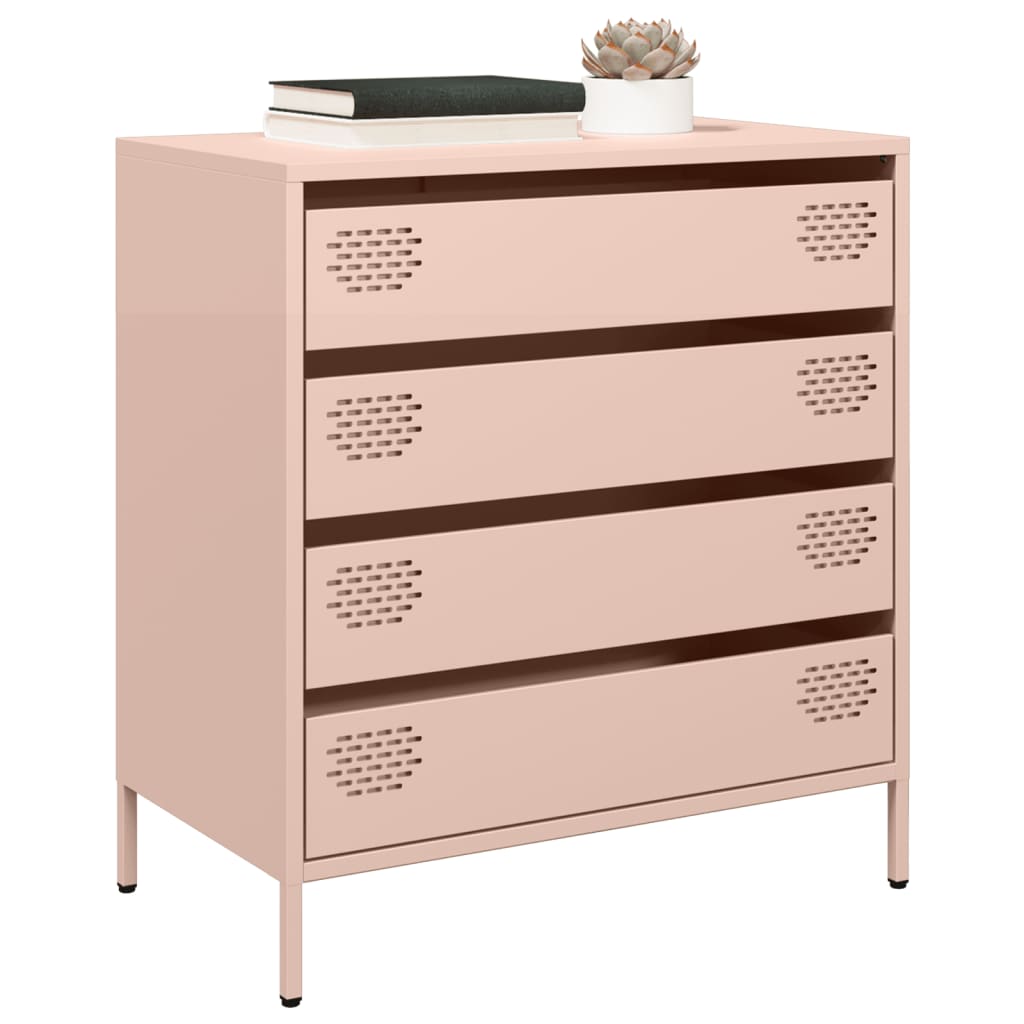Buffet rose 68x39x73,5 cm acier laminé à froid - XIOS