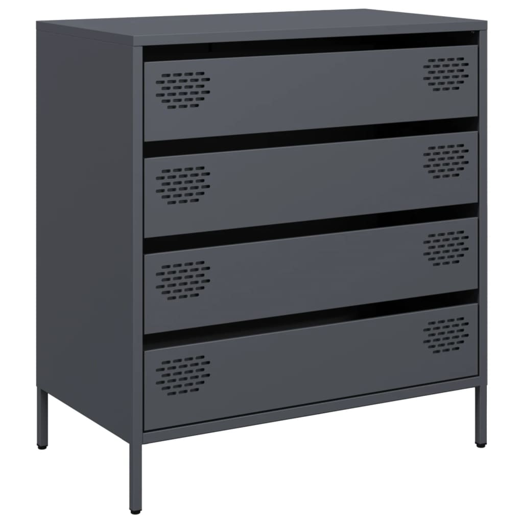 Buffet anthracite 68x39x73,5 cm acier laminé à froid - XIOS