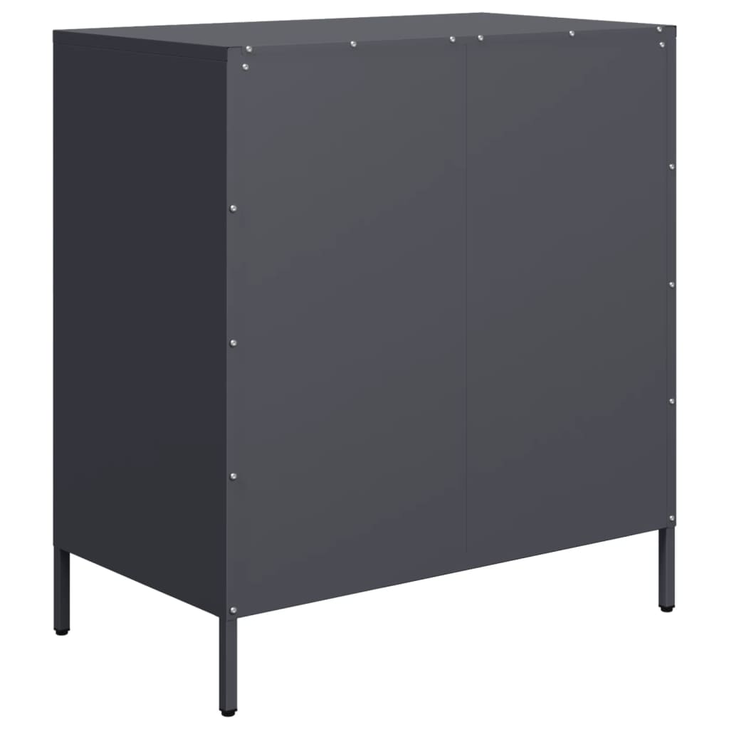 Buffet anthracite 68x39x73,5 cm acier laminé à froid - XIOS