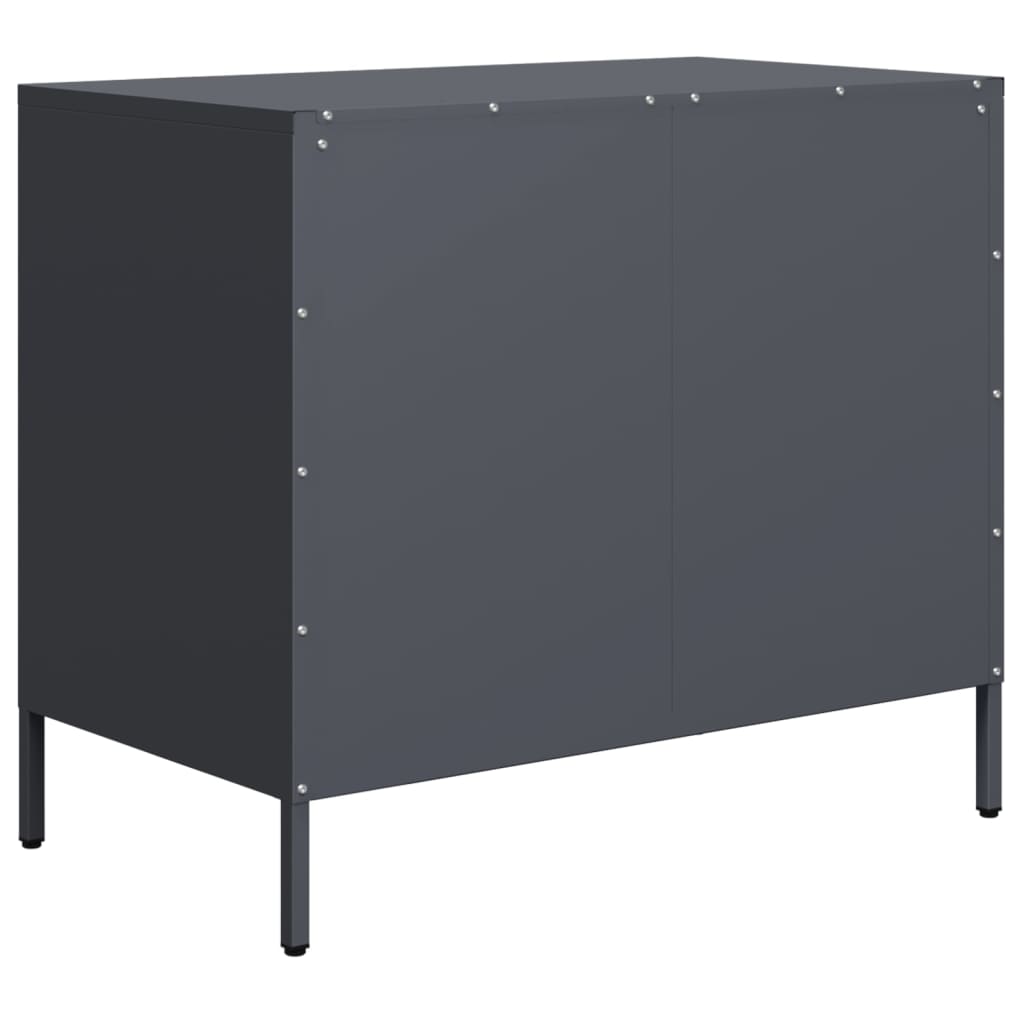 Buffet anthracite 68x39x58,5 cm acier laminé à froid - XIOS