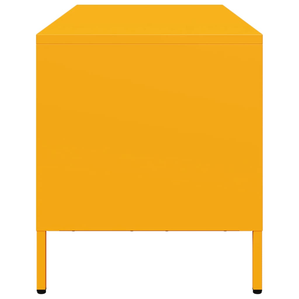 Meuble TV jaune moutarde 101,5x39x43,5 cm acier laminé à froid - XIOS